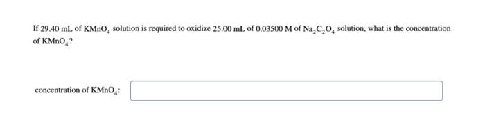 Solved of KMnO4 ? | Chegg.com