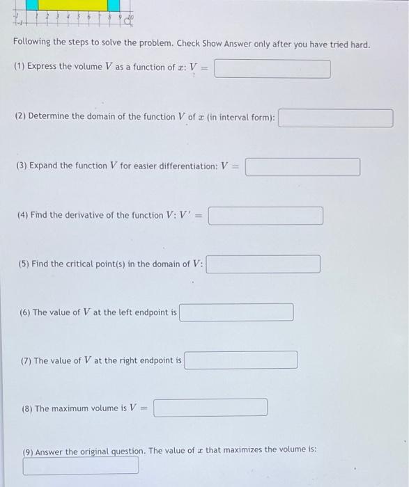 Solved Open-box Problem. An open-box (top open) is made from | Chegg.com