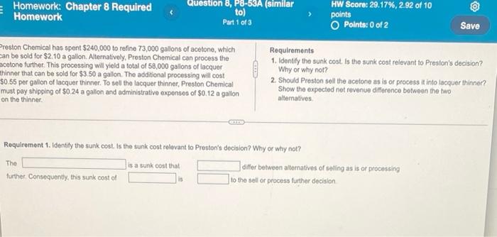 Solved Homework: Chapter 8 Required Homework Question 8, | Chegg.com
