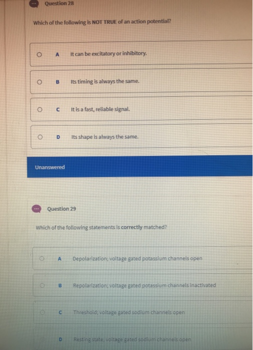 Solved Question 28 Which of the following is NOT TRUE of an | Chegg.com
