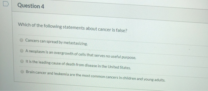 Solved Question 4 Which Of The Following Statements About | Chegg.com Solved Question 4 Which Of The Following Statements About | Chegg.com