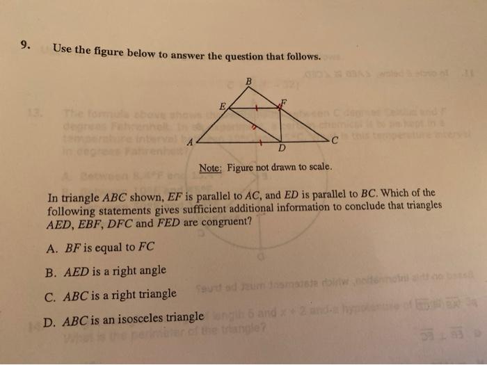 Solved 9. Use the figure below to answer the question that | Chegg.com