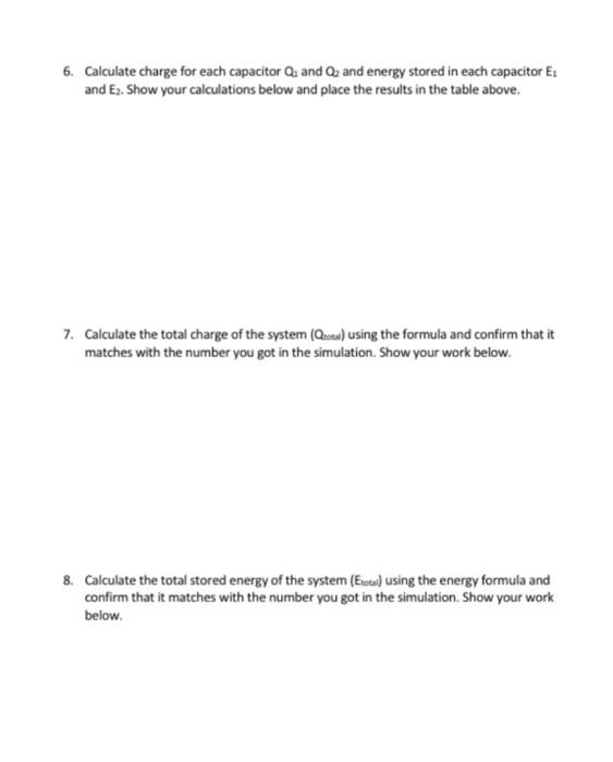 Solved Connecting Capacitors in Circuits Phet Lab