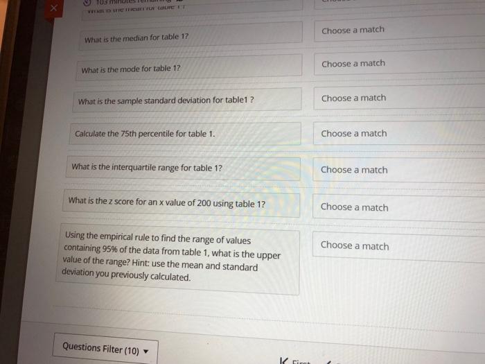 Match the questions with answers. Use this sample