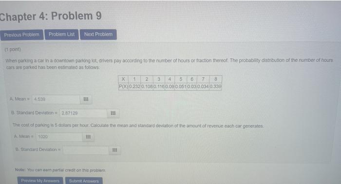Solved Chapter 4: Problem 9 Previous Problem Problem List | Chegg.com