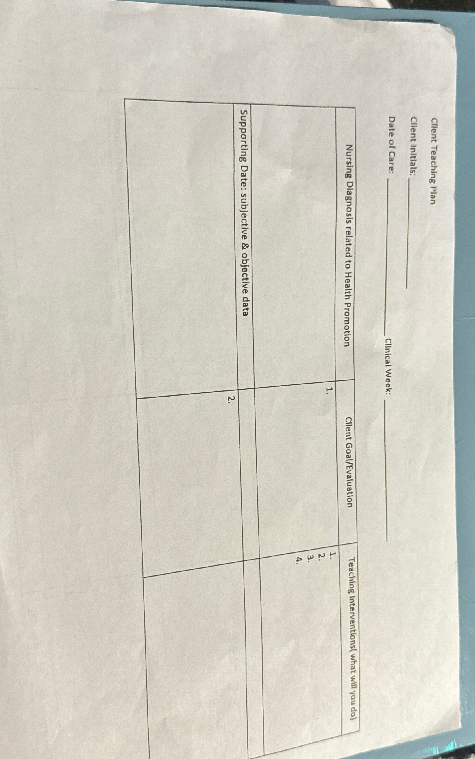 Solved Can someone help me with this teaching plan for | Chegg.com