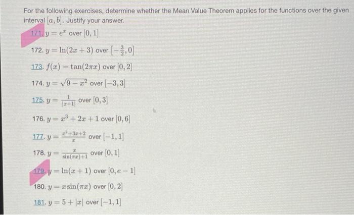 Solved For the following exercises, determine whether the | Chegg.com