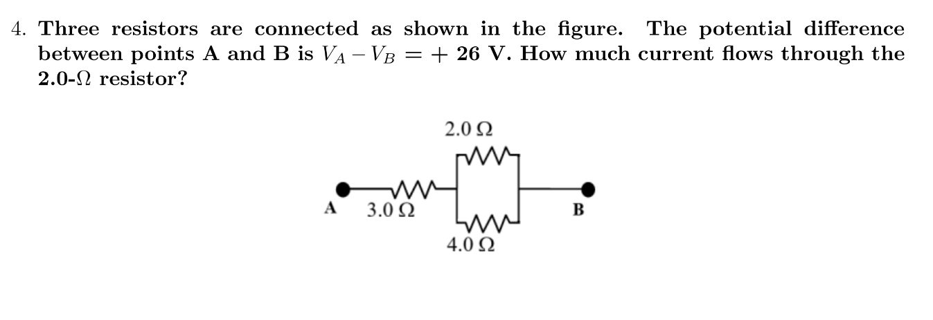 Solved Three Resistors Are Connected As Shown In The Figure. | Chegg.com