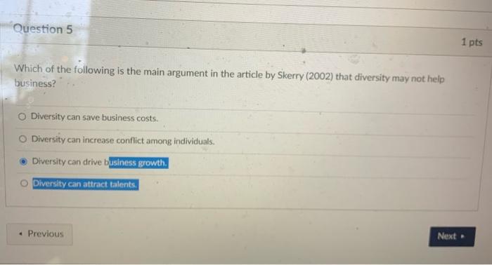Solved Question 5 1 pts Which of the following is the main | Chegg.com