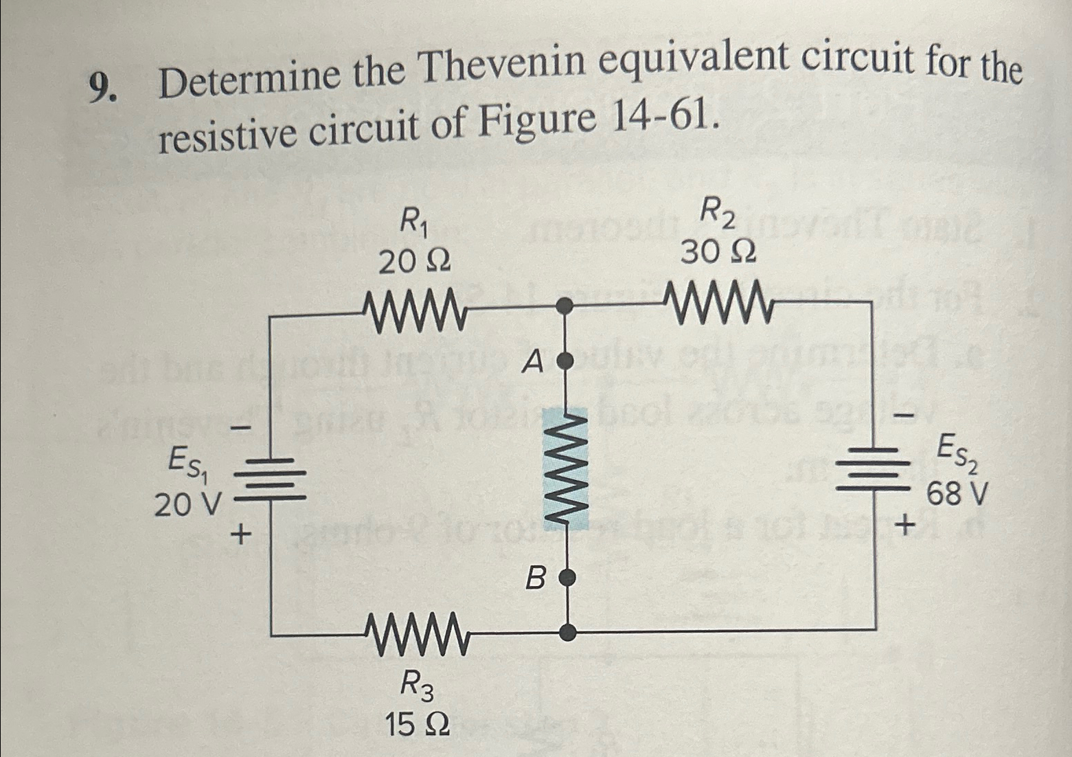 Solved Determine the Thevenin equivalent circuit for the | Chegg.com