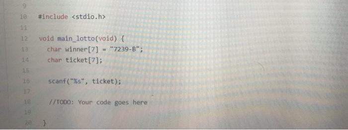 Solved Problem 2: Lottery Numbers (p2_lotto.h) This code is | Chegg.com