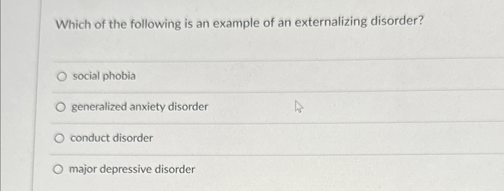 Solved Which of the following is an example of an | Chegg.com