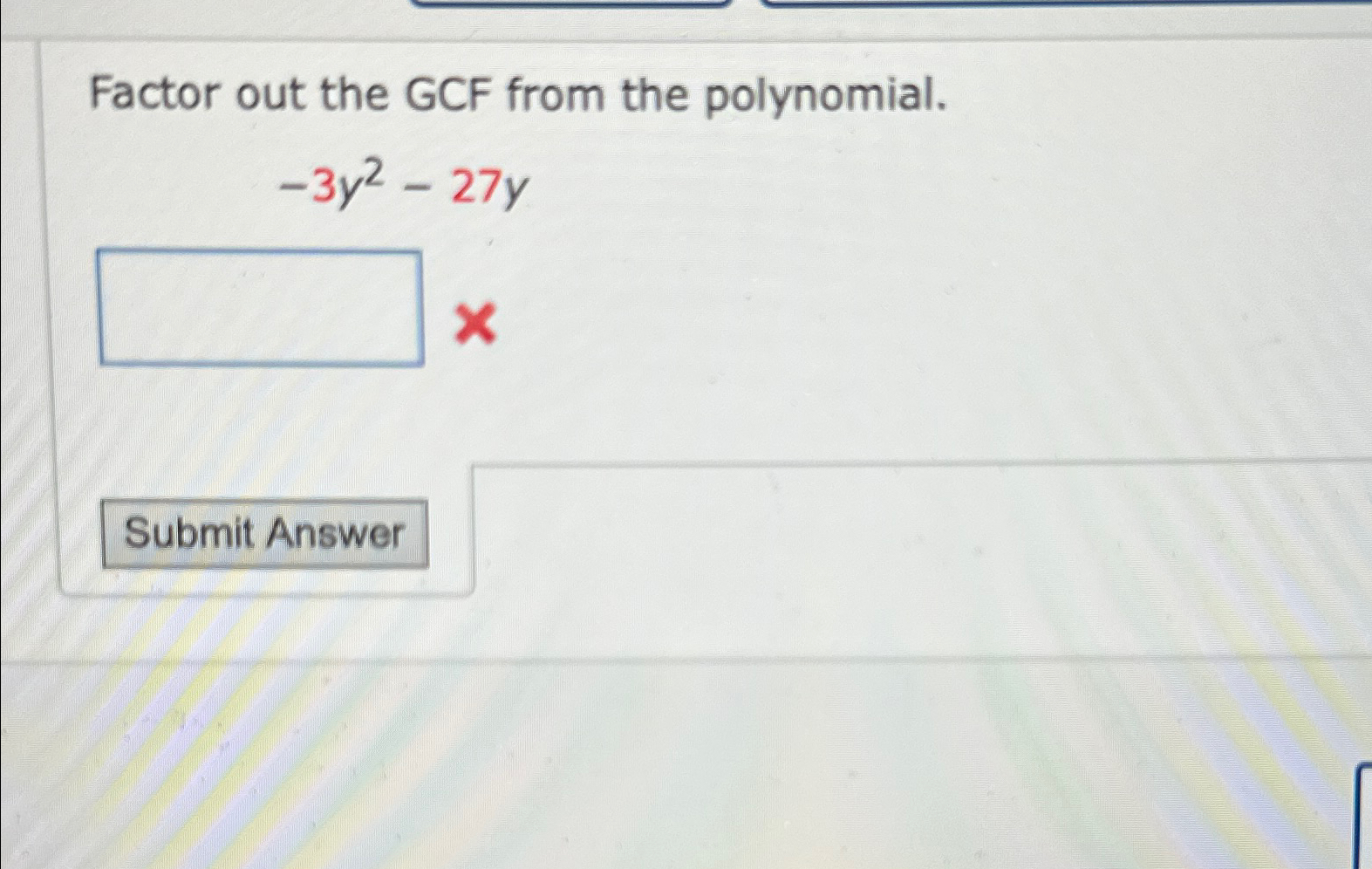 solved-factor-out-the-gcf-from-the-polynomial-3y2-27y-chegg