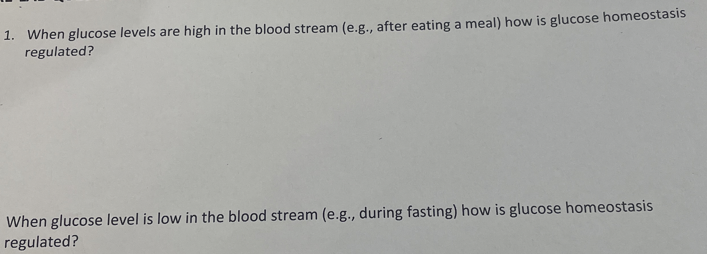 Solved When glucose levels are high in the blood stream
