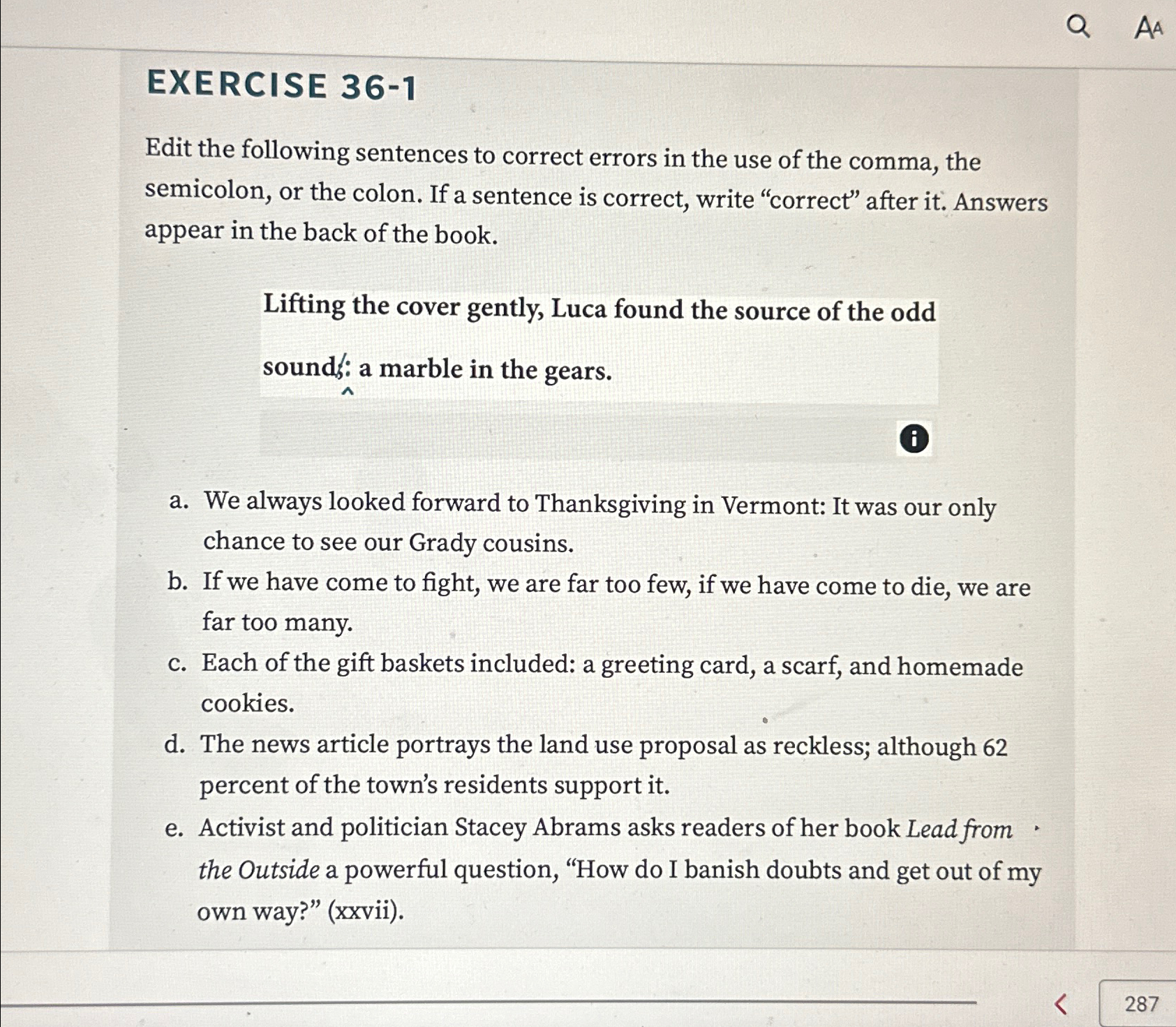 Solved EXERCISE 36 1Edit the following sentences to correct