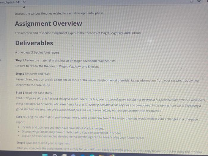 Solved This reaction and response assignment explores the Chegg