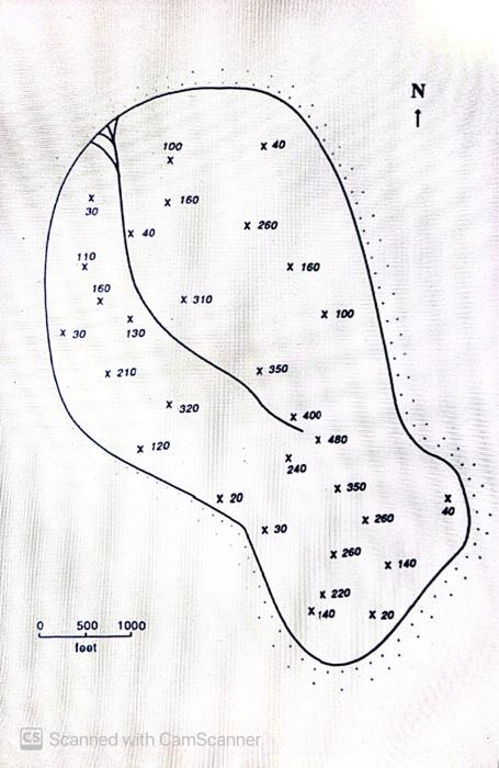 Solved 1. Draw Contours for the island shown on the | Chegg.com