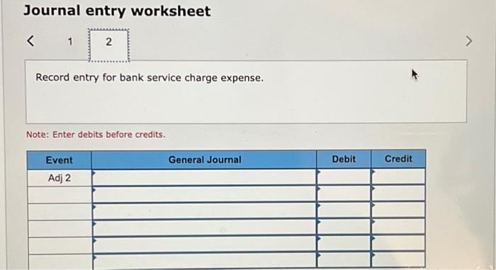 Solved Journal entry worksheet Note: Enter debits before | Chegg.com