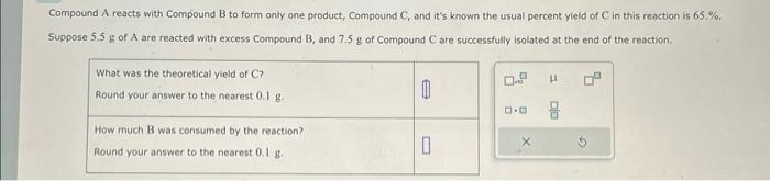 Solved Compound A reacts with Compound B to form only one | Chegg.com