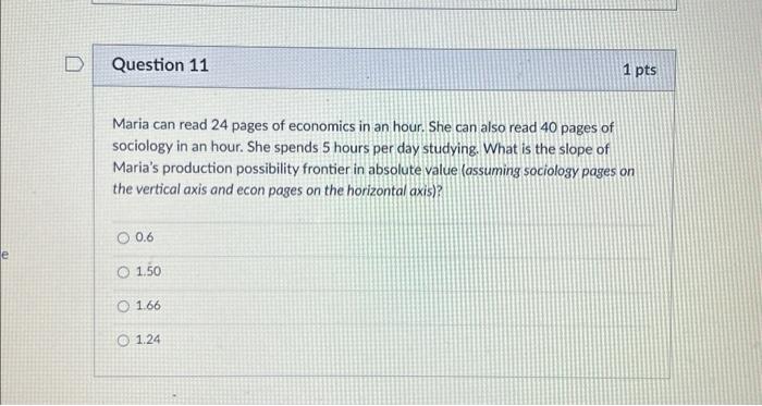 Solved Maria can read 24 pages of economics in an hour. She | Chegg.com