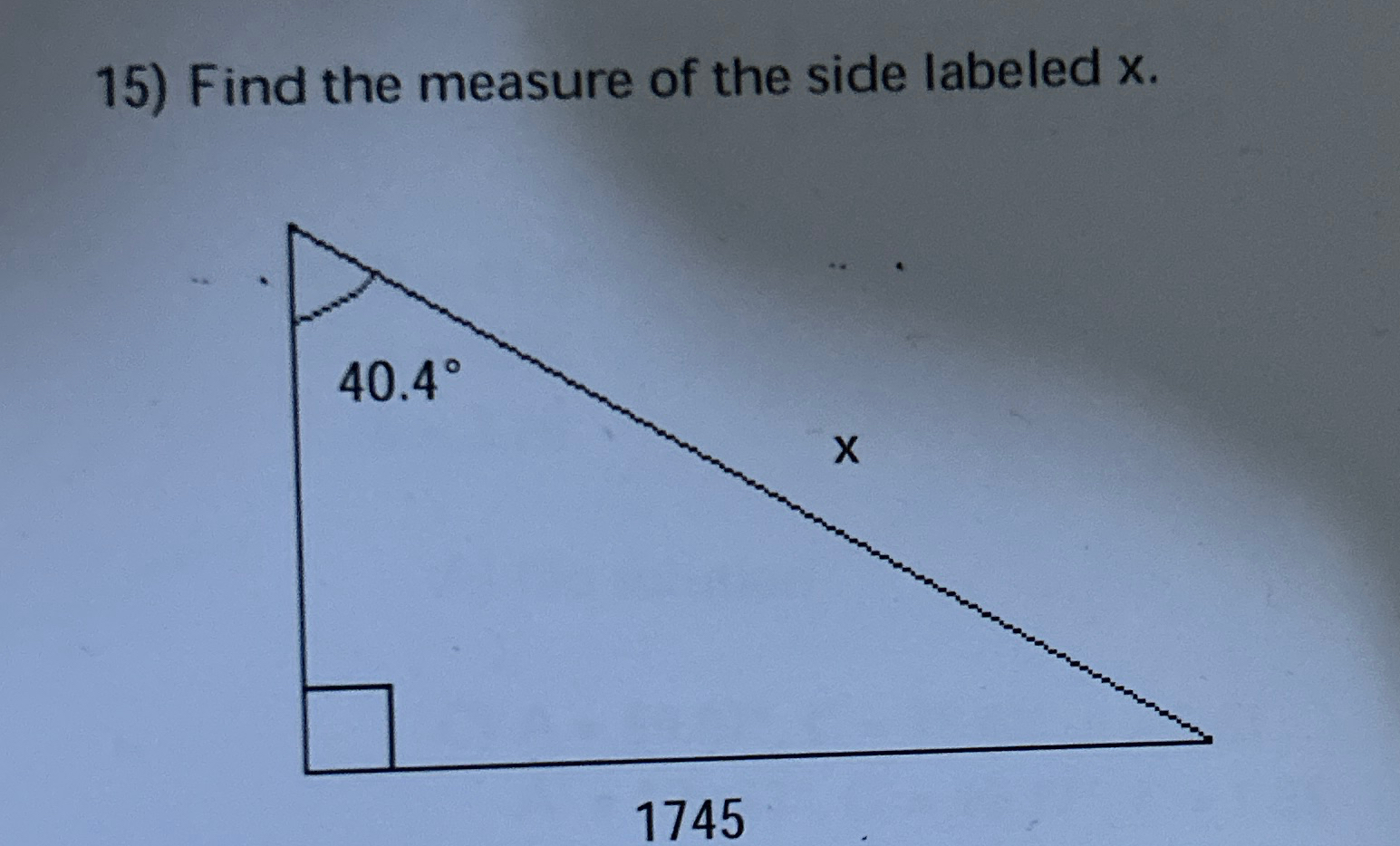 Solved How can I figure out Find the measure of the side | Chegg.com