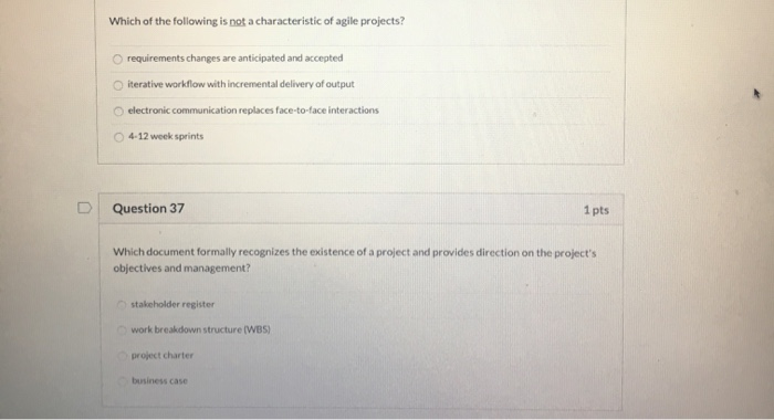 Solved Which of the following is not a characteristic of | Chegg.com