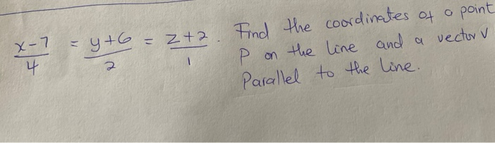 Solved 무 쁠력 나 2+2. Find the coordinates of a point P on the | Chegg.com
