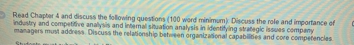 Solved Read Chapter 4 and discuss the following questions | Chegg.com