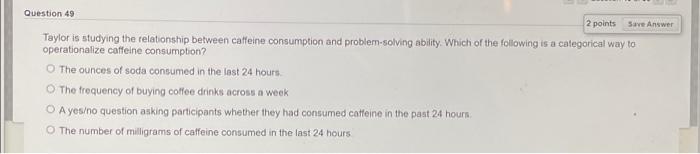 Solved Question 7 2 points Save Answer Dr. Smith is | Chegg.com