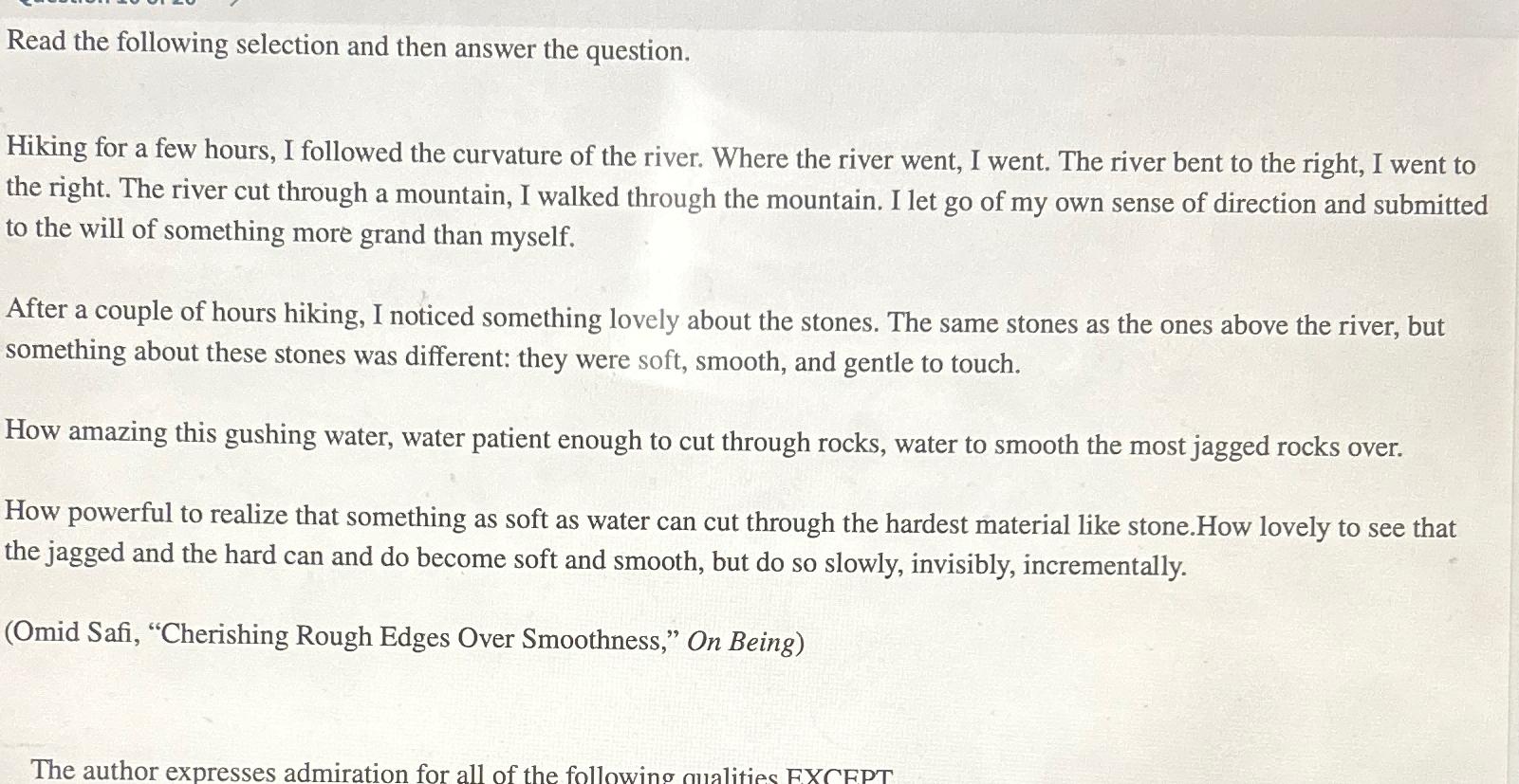 Solved Read the following selection and then answer the | Chegg.com