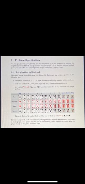 Solved 1 Problem Specification the www. 1.1 Introduction to | Chegg.com