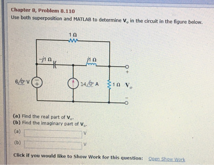 Solved Chapter 8, Problem 8.110 Use both superposition and | Chegg.com