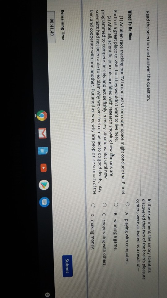 Solved Read the selection and answer the question. In the | Chegg.com