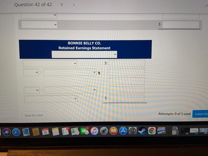 Solved Question 42 Of 42 - 76 The Following Information | Chegg.com