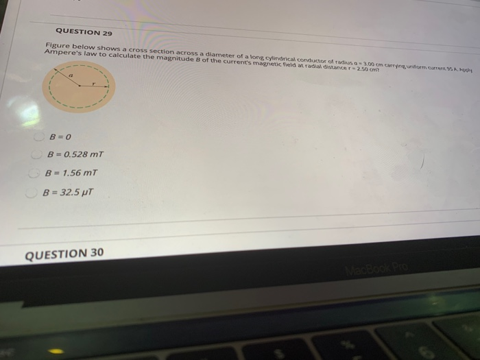 Solved QUESTION 29 Figure below shows a cross section across | Chegg.com