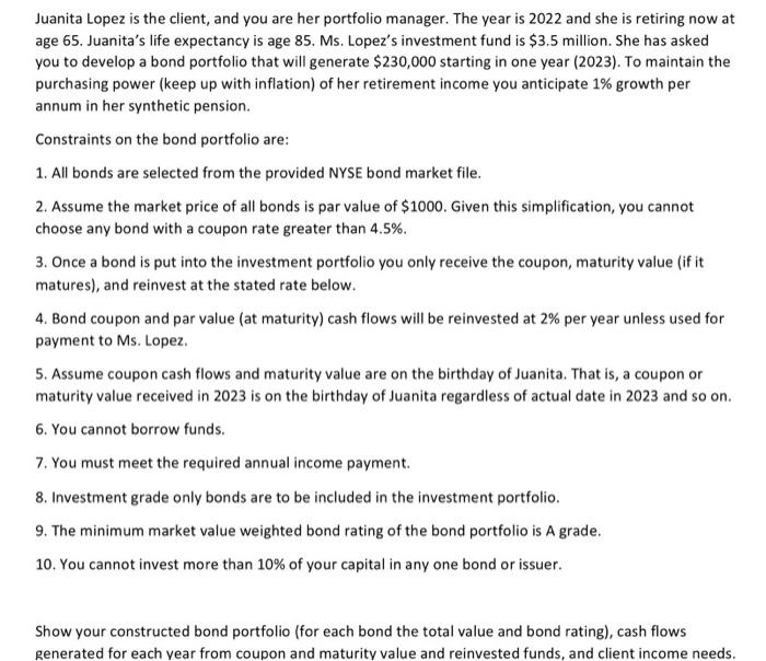 The excel file contains more than 9,000 bonds with | Chegg.com