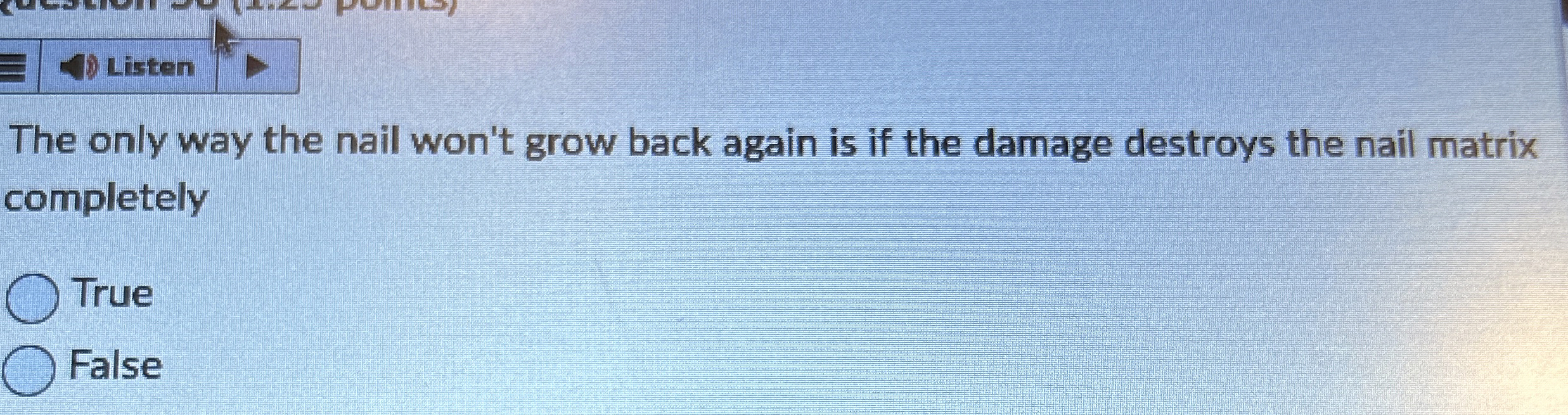 Solved The only way the nail won't grow back again is if the