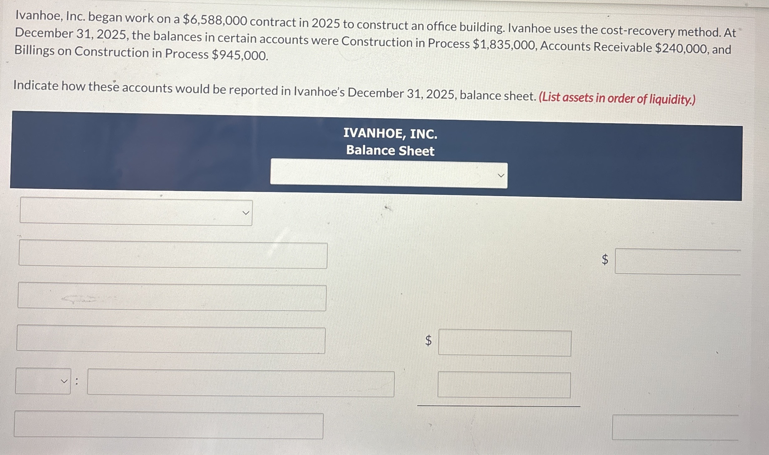 Ivanhoe, Inc. began work on a 6,588,000 ﻿contract in