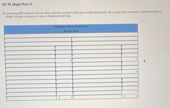 Solved Required information E2-15 (Algo) Analyzing and | Chegg.com