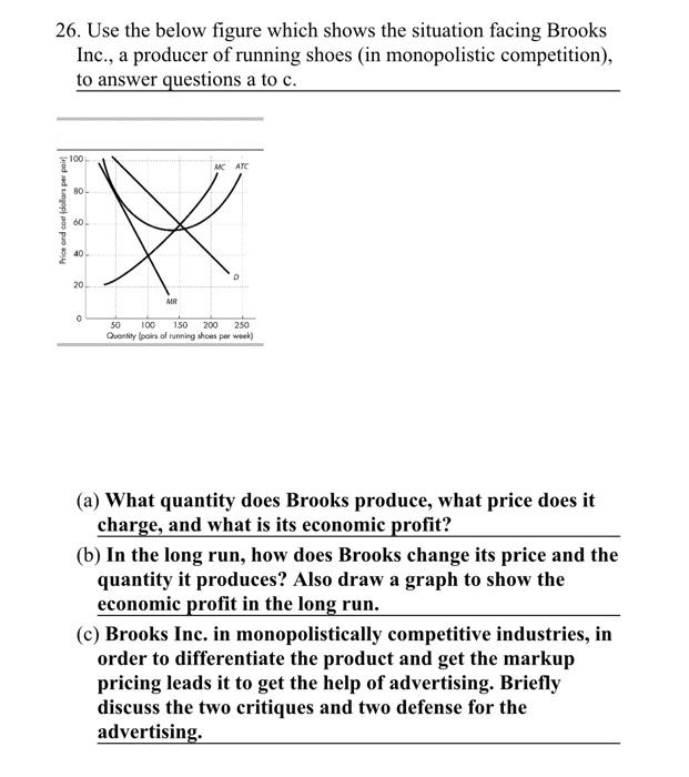 Solved 26. Use the below figure which shows the situation | Chegg.com