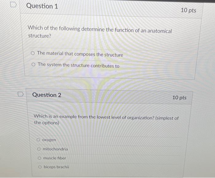 Solved Question 1 10 pts Which of the following determine | Chegg.com