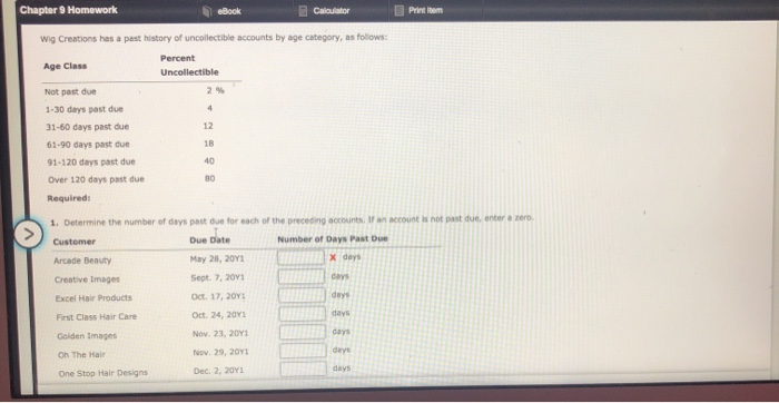 Calculations homework answers picture