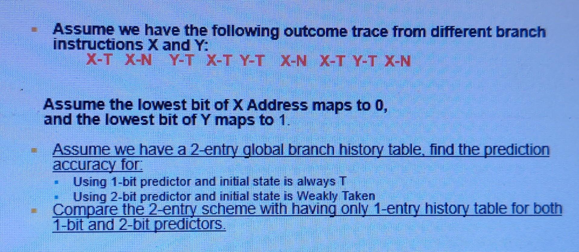 Solved Assume we have the following outcome trace from | Chegg.com