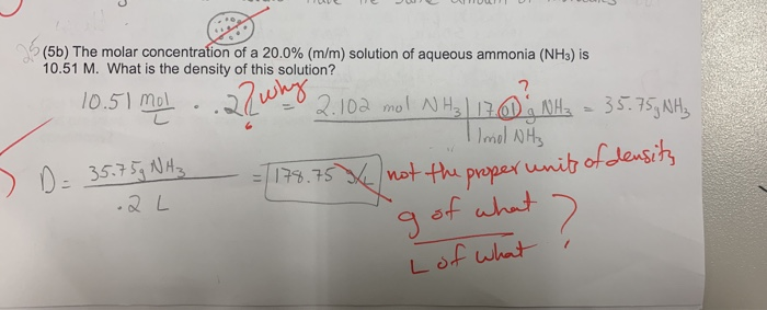 Solved I need help trying to find the density of a solution | Chegg.com