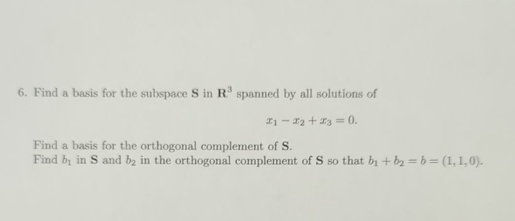S In Mathbb Solved Find a basis for the subspace S in R3 spanned by | Chegg.com