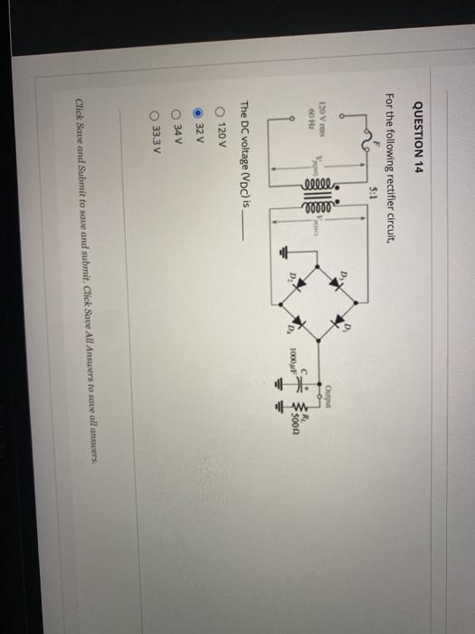 Solved Question 10 For The Circuit Shown Below The Peak Chegg Com