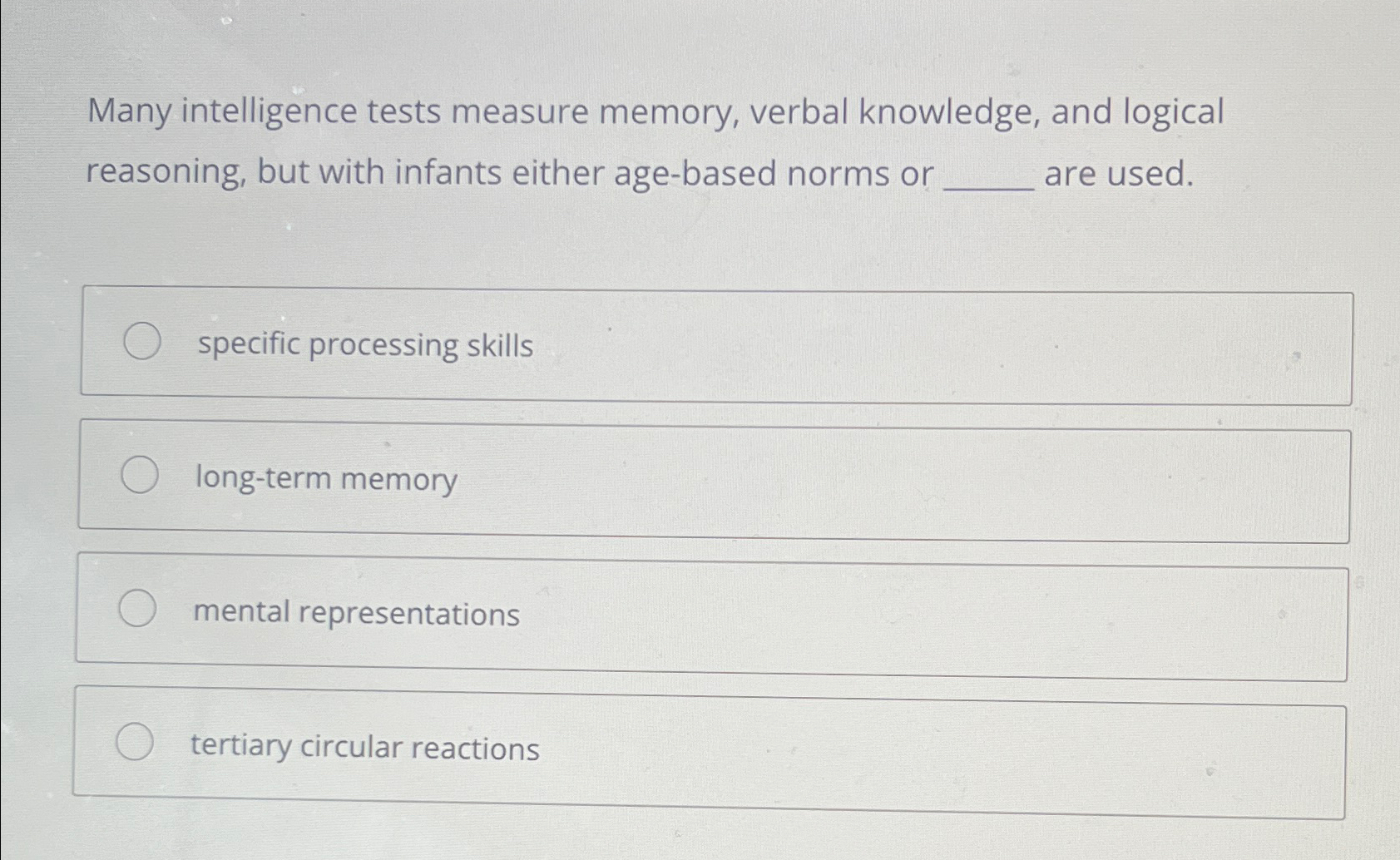 Solved Many intelligence tests measure memory, verbal | Chegg.com