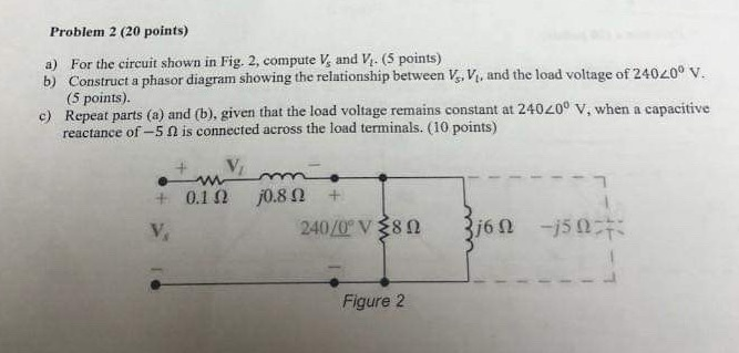 Solved Problem 2 (20 points) a) For the circuit shown in | Chegg.com