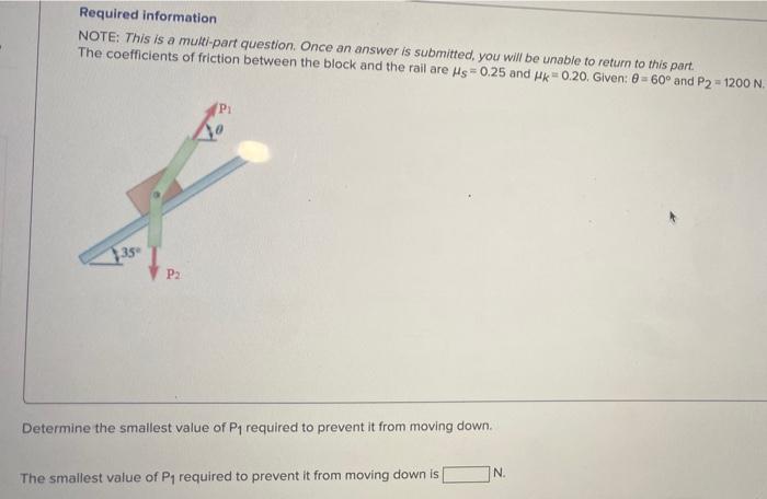 Solved Required information NOTE: This is a multi-part