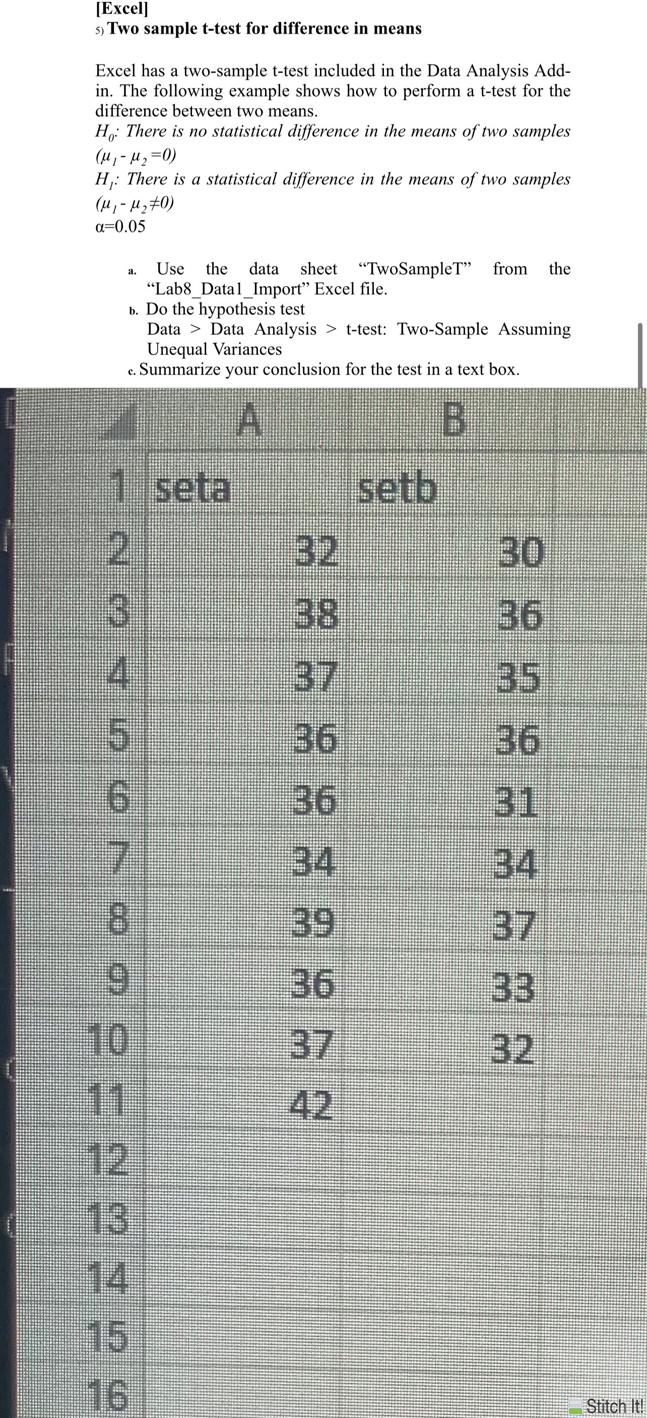 Solved Can you please help me solve this in excel step by | Chegg.com